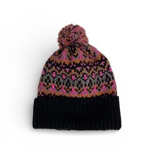 Free People Multicolor Knit Pom Beanie